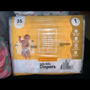 Size 1 (70 total) hello bello diapers heart design